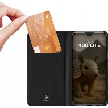 Pouzdro na mobilní telefon Flipové pouzdro Dux Ducis pro Honor 400 Lite, černé