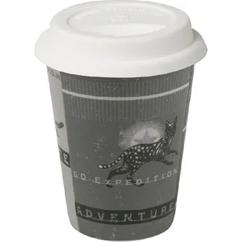 Vintage Adventure - hrnek se silikon.víčkem