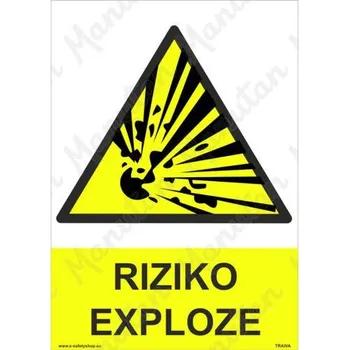 Kancelář Riziko exploze, plast 210 x 297 x 0,5 mm A4