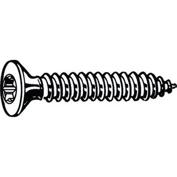 Šroub Samořezný šroub se zápustnou hlavou s T-hvězdicí ISO 14586 C Nerezocel A4 ST4,2X60MM