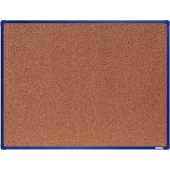 Kancelář Korková tabule boardOK, 120 x 90 cm, modrá