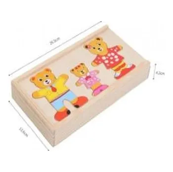 Puzzle Puzzle drewno misie (pl, 2000, Merkpol)