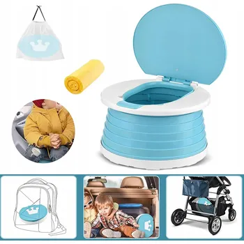 Nočník Přenosná skládací dětská cestovní toaleta