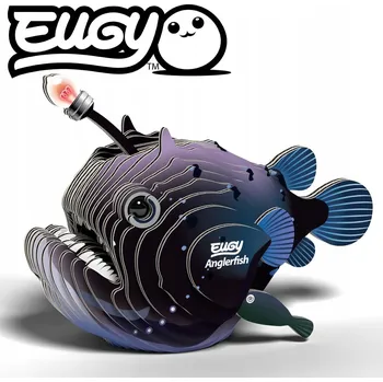 Puzzle Eko Puzzle figurka z kartonu 3D Eugy - Hlubinná ryba ďas