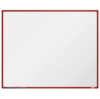 Kancelář Keramická tabule boardOK, 150 x 120 cm, červená