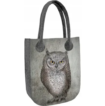 Kabelka Bertoni shopper kabelka plst šedá