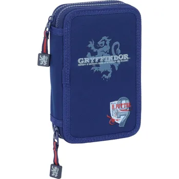Penál Dvojitý penál PLUMIER Harry Potter Captain Námořnická modrá (28 Kusy) (12,5 x 19,5 x 4 cm)