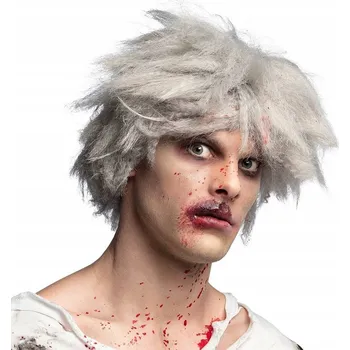 Karnevalová paruka Boland paruka krátké vlasy tmavě šedá