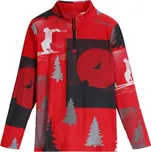 Chlapecká mikina Spyder JACOBS 1/2 ZIP - červená L