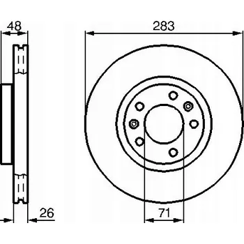 Brzdový kotouč Brzdový kotouč Samko P1012V