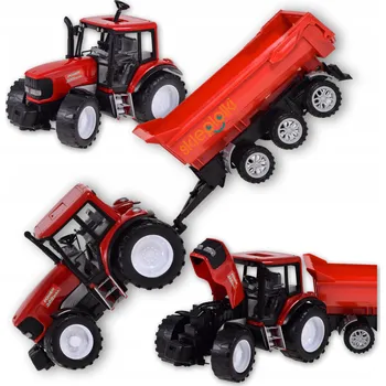 autíčko TRAKTOR ZEMĚDĚLSKÝ STROJ PŘÍVĚS FARMÁŘSKÁ HRAČKA PRO DĚTI ZEMĚDĚLEC