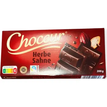 Čokoláda Hořká čokoláda Choceur Herbe Sahne 45% kakao 200 g
