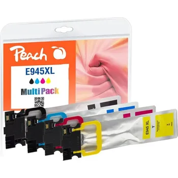 Počítač Peach Epson 945XL, T9451, T9452, T9453, T9454, MultiPack, 1x 78, 3x 51 ml - CMYK (320964)