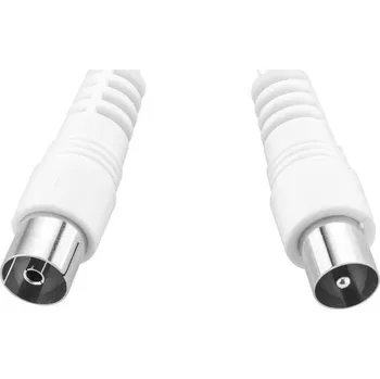 Audio kabel GoGEN 1,2m, rovný konektor (COAX120FM03) bílý