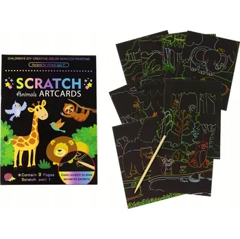 omalovánky Škrabací omalovánka pro děti ZOO Zvířátka