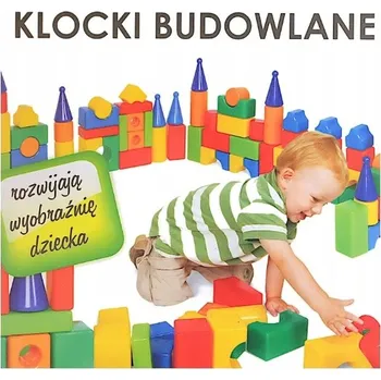 ostatní stavebnice Velké barevné nafukovací didaktické stavebnice, 45 dílů!!