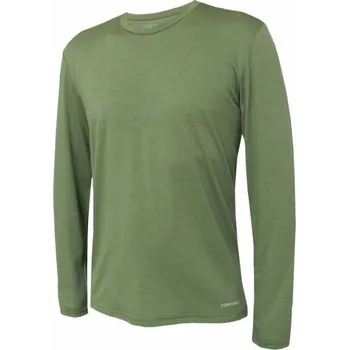 Jitex Pánské funkční termo triko s dlouhým rukávem Krlap z ovčí vlny merino zelenošedá, Velikost XL