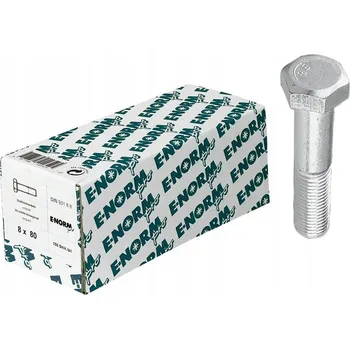 Šroub Šrouby se šestihrannou hlavou DIN 931-8.8 M8x70mm 100 Ks E-NORMpro