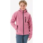 QUECHUA Dětská turistická softshellová bunda MH 900 10 LET RŮŽOVÁ|ČERNÁ