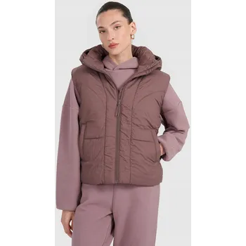 Dámská vesta Vesta s syntetickou výplní - hnědá