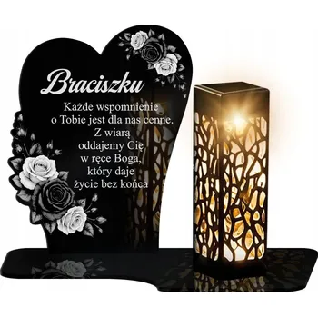 Svíčka Velký solární LED hřbitovní svíčka – věčný, pro maminku, tatínka, bratra, na Dušičky