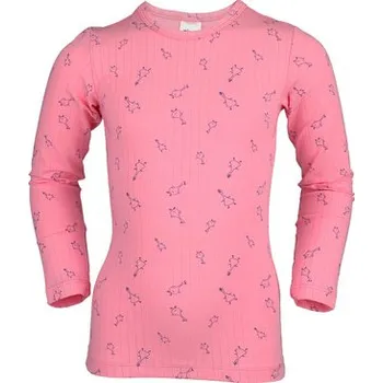 Dívčí tričko Pleas Dětské tričko s dlouhým rukávem růžová 098 (183757-503-098)