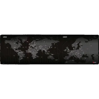 Podložka pod myš C-Tech MP-01W, 90×27 cm, World (MP-01W) černá