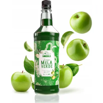 Sirup Ovocný sirup pro baristy do bubble tea, kávy, drinků a vody 1000 ml | Jablko