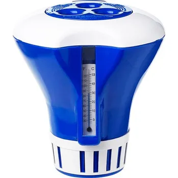 Plovoucí dávkovač chemie střední s teploměrem 17cm