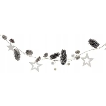 Vánoční dekorace VÁNOČNÍ ŘETĚZ GIRLANDA LED SVĚTÝLKA NA BATERIE