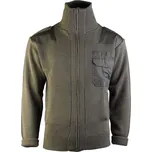 MIL-TEC® Svetr vlněný dlouhý zip s kapsou ZELENÝ velikost: 56 + Doprava zdarma na další nákup