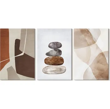 Obraz Sada Dekorací na Zeď Malířství Abstraktní Moderní 3x 20x30 cm