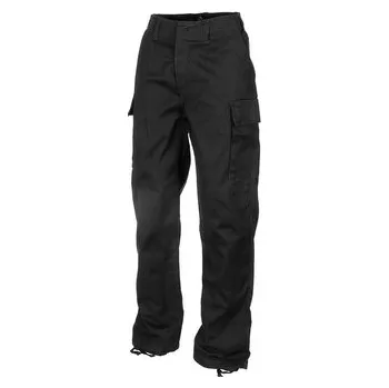 Pánské kalhoty Kalhoty MFH Moleskin Washed - černé, S