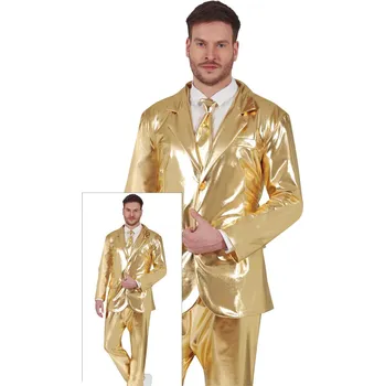 GuircaPánský zlatý oblek Velikost: M 48-50