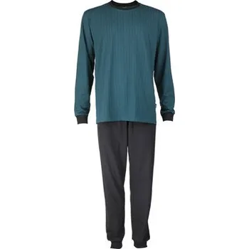 Pánské pyžamo Pleas Pánské pyžamo dlouhé petrolej M (183745-811-050)