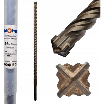 Vrták Vrták vidiový SDS-Plus ARNOLD 16x360mm, čtyřbřitý, na železobeton a betonu NOMI