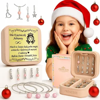 Obraz SADA NA VÝROBU NÁRAMKŮ A NÁHRDELNÍKŮ CHARMS KORÁLKY NA VÁNOČNÍ DÁREK + GRAVÍROVÁNÍ