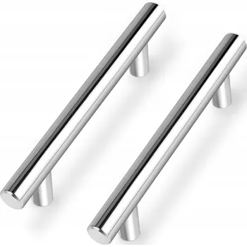 Nábytkové kování Nábytková úchytka pro skříňky a zásuvky 102 mm 20 ks, stříbrná, ocelová