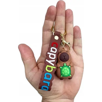 Přívěsek Na Klíče 3D Kapybara vícebarevný plastový 10,7 cm