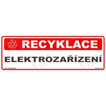 Kancelář Recyklace elektrozařízení, plast 290 x 100 x 0,5 mm