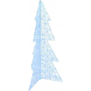 Vánoce Vánoční stromek s 160 LED diodami Studená Bílá 150 cm Akryl