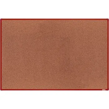 Kancelář Korková tabule boardOK, 180 x 120 cm, červená