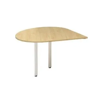 Stolová přístavba Alfa 100, 120 x 120 x 73,5 cm, kapka, levé provedení, dezén divoká hruška