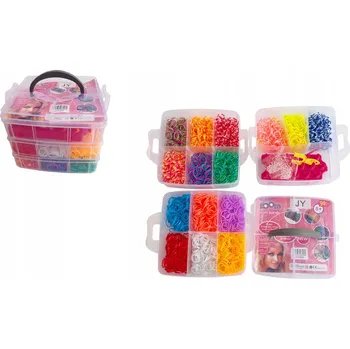 kreativní sada RAINBOW LOOM BANDS, kouzelné gumičky na pletení MEGA SADA 8190