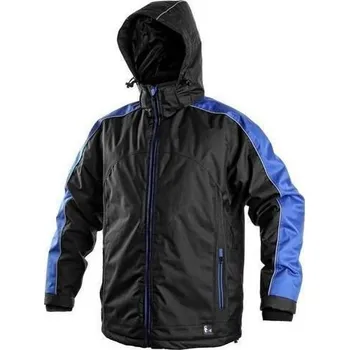 Pánská zateplená bunda, černo-modrá, vel. L