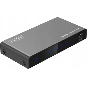 HDMI Rozbočovač/Splitter Digitus 1x2, 4K/60Hz UHD s HDR 18 Gbps HDCP 2.2