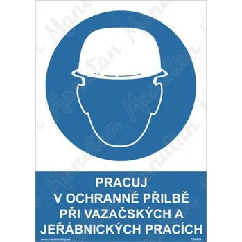 Kancelář Pracuj v ochranné přilbě, plast 210 x 297 x 0,5 mm A4