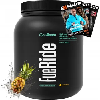 Iontový nápoj Isotonic v prášku GymBeam pro výdrž, sílu, s elektrolyty, hydratace, ananasová příchuť, 800 g