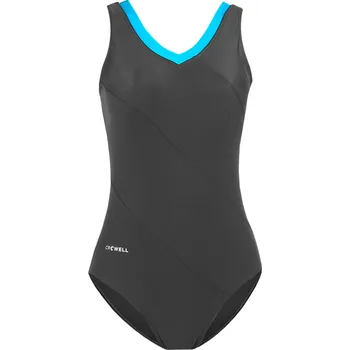 Dámské plavky Crowell Dámské plavky Angie šedá/modrá - Velikost 40