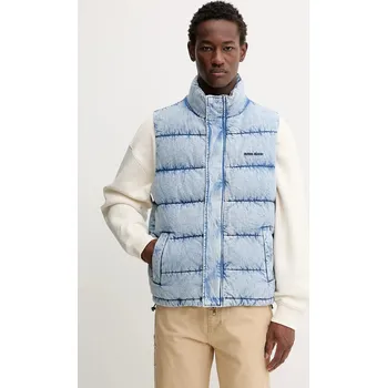 Dámská vesta Džínová vesta Guess Jeans modrá barva, zimní, M5BN81 D6181 M5BN81.D6181 95X, vel. M